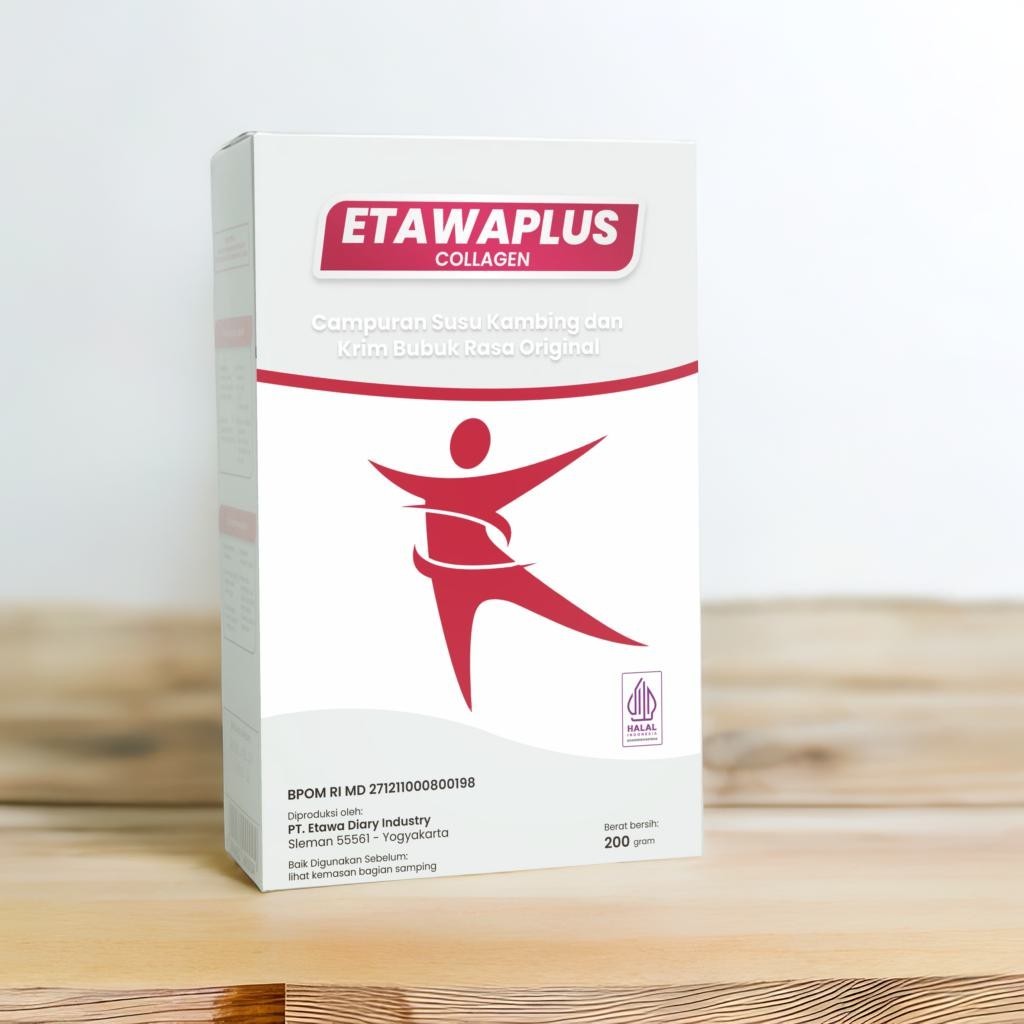 

ETAWAPLUS COLLAGEN - Susu Bubuk Kambing Etawa dan Collagen Alami Atasi Masalah Pernafasan dan Nyeri Sendi Halal BPOM