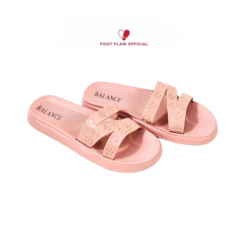 Sandal Wanita Import Balance Sendal Slop Karet Empuk Anti Slip Rumah Jelly 2025-3