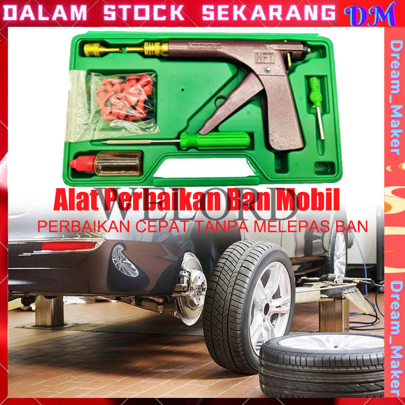 COD AlatTambal Ban Tubles Tubeless Roda Vacuum Alat Tambal Ban Tubles Gun Bentuk Tembak Alat Tambal