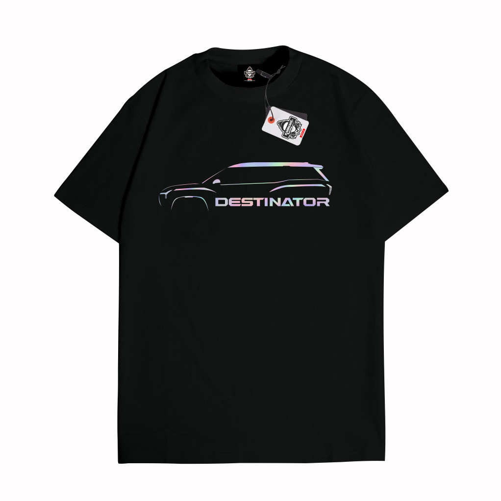 Kaos Baju T Shirt Distro Unisex Gambar Mobil MITSUBISHI DESTINATOR Side Hologram