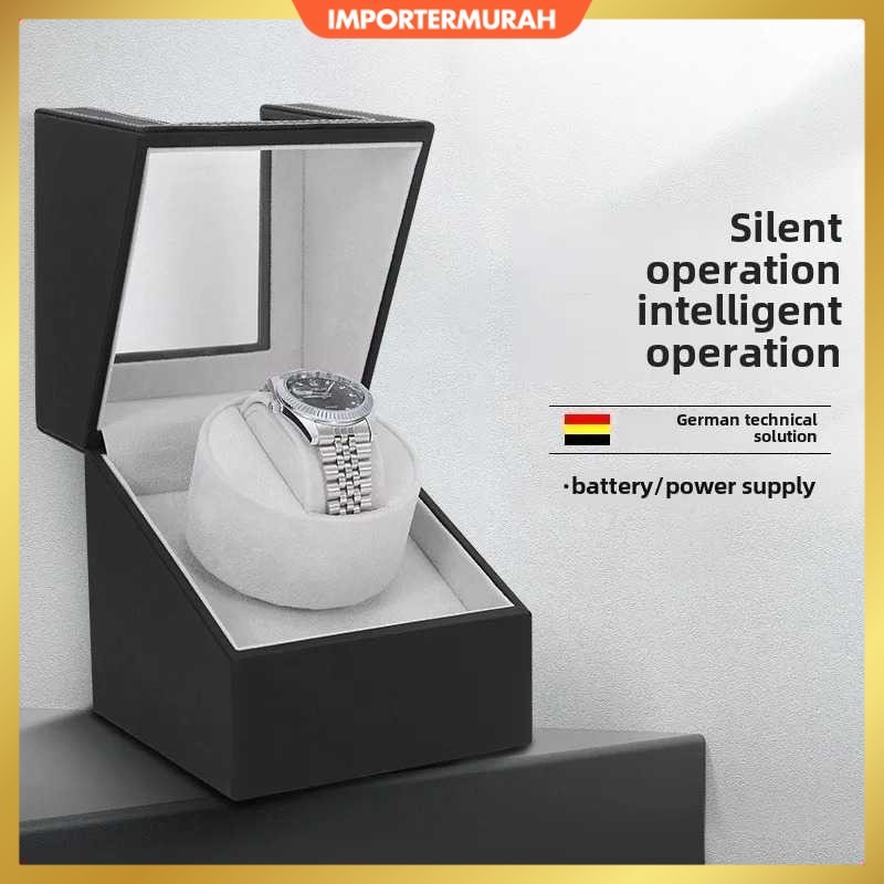 Watch Winder Pemutar Jam Tangan Otomatis 1 Slot Dual Power 13cm - IG-160