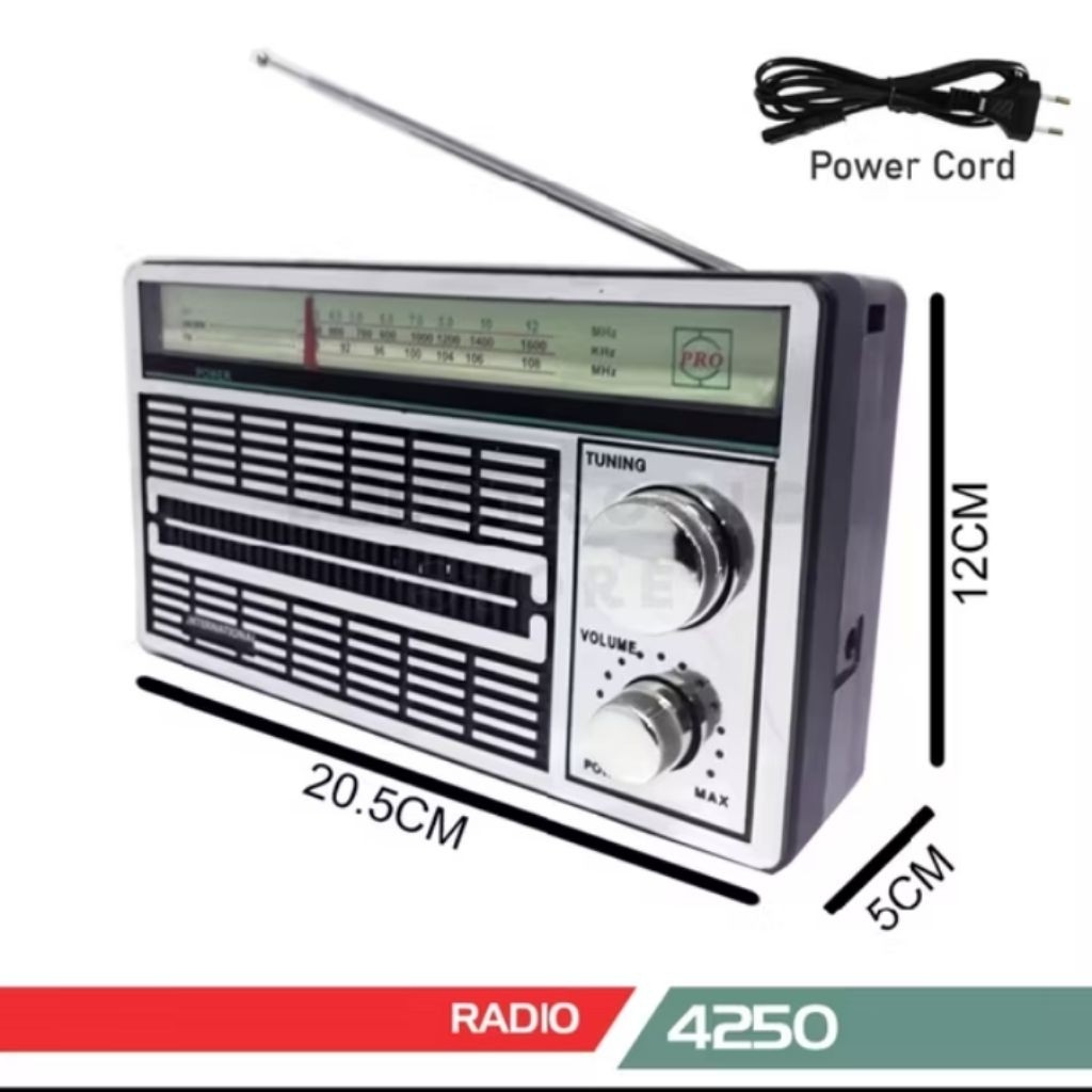 4250 radio internasional ac dc radio jadul fm am sw radio listrik