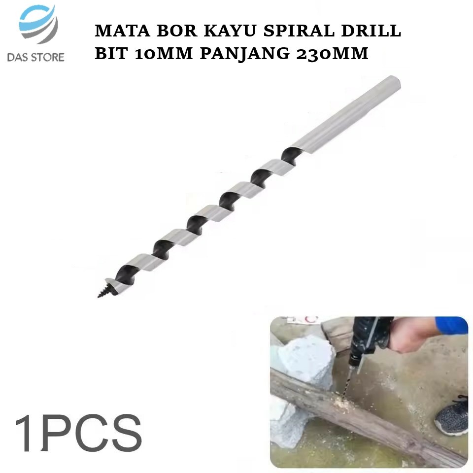 MATA BOR KAYU SPIRAL DRILL BIT 10 MM PANJANG 230 MM