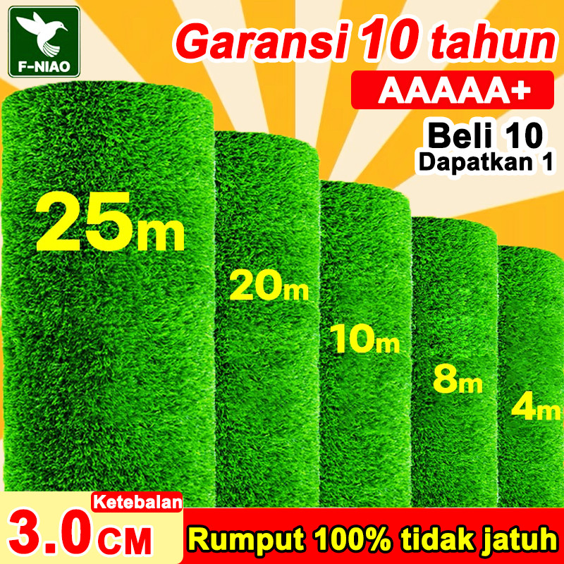 rumput sintetis meteran 2*2/3*3 Rumput plastik Rumput buatan Karpet rumput sintetis Tahan lama Anti 