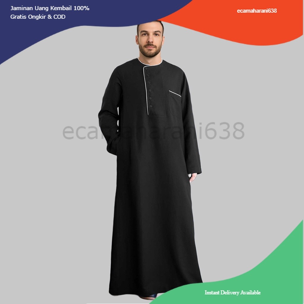 Jubah Pria Toyobo Thobe Jubah Gamis Pria MUslim Az-Zubairi Baju Muslim Pria Jubah Pria Thobe Toyobo 