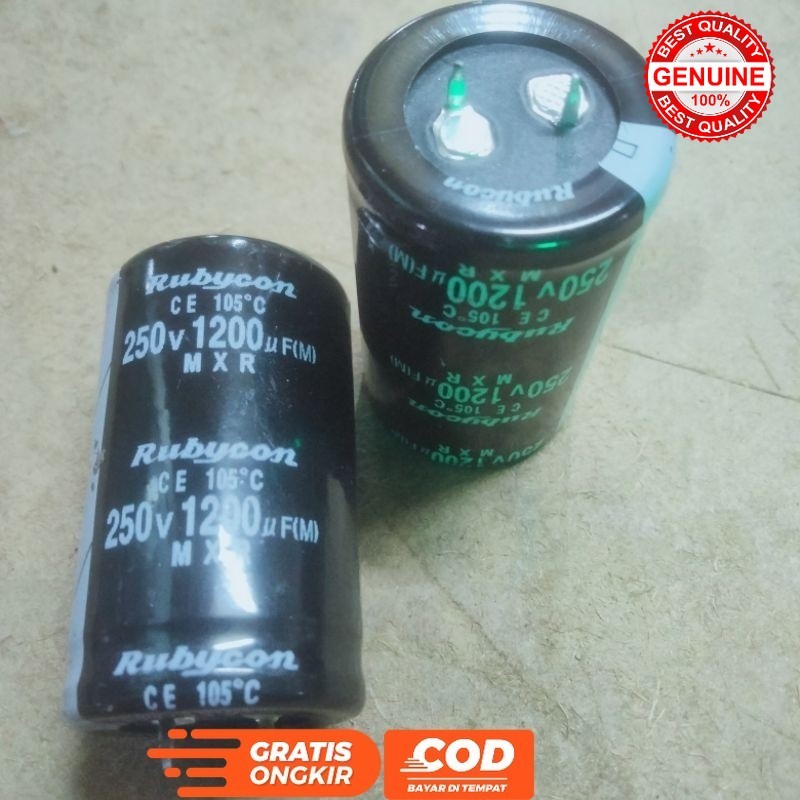 RUBYCON ELKO 1200UF 250V ELCO 1200 UF 250 VOLT KAPASITOR CAPASITOR 1200UF 250V