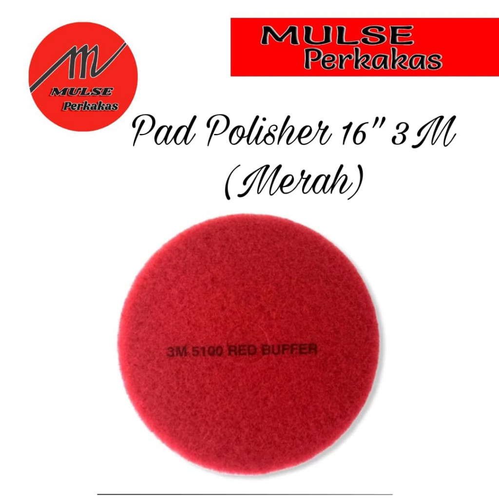 Pad Polisher 16" 3M Merah