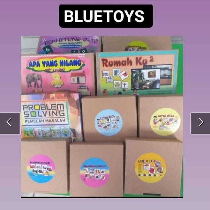 BLUETOYS PAKET KARTU TERAPI WICARA LANJUTAN/FLASH CARDS IQ DEVELOPMENT