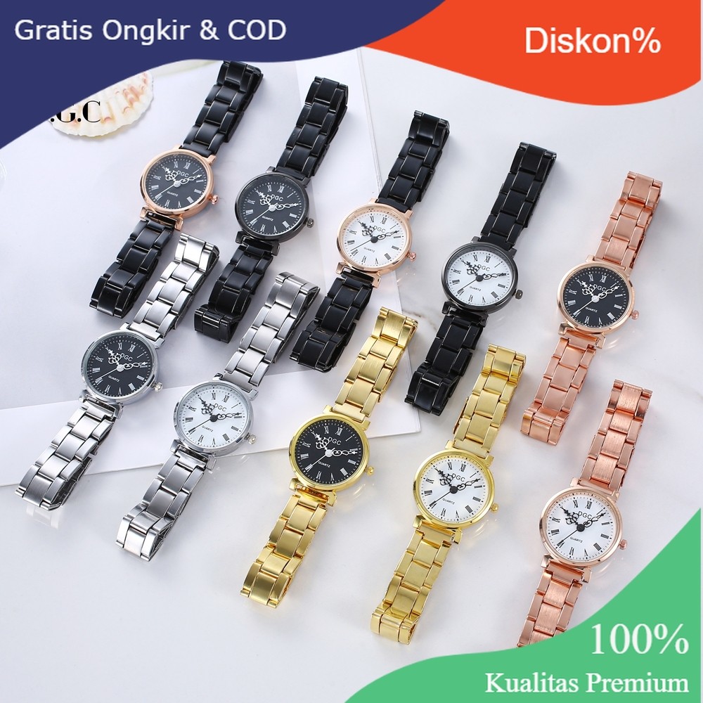 Diskon Besar DGC Jam Tangan Wanita  Jam tangan wanita kasual versi Korea jam tangan tali Rantai W293