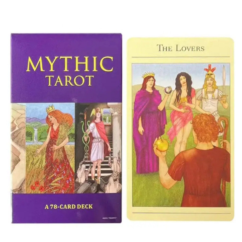 78 Pcs The New Mythic Tarot Deck 10.3*6cm Adult English Card Playing Cards Fate Games Colorful Box B