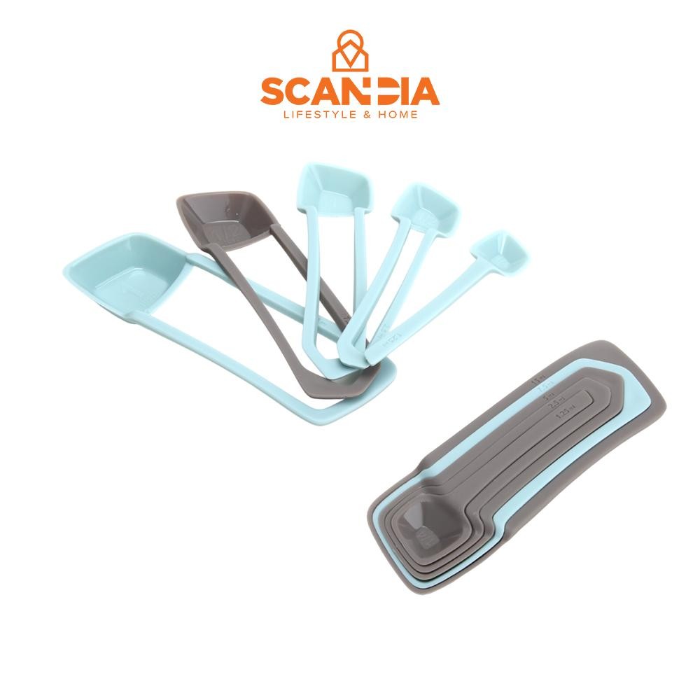 SCANDIA Anzo Measuring Spoon Set - Sendok Takar Tahan Lama Mudah Dibersihkan Peralatan Dapur Dapur S