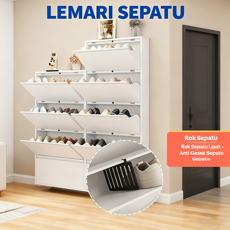 rak sepatu besi kuat tebal rak sepatu besi lemari sepatu aluminium lemari sepatu minimalis aesthetic