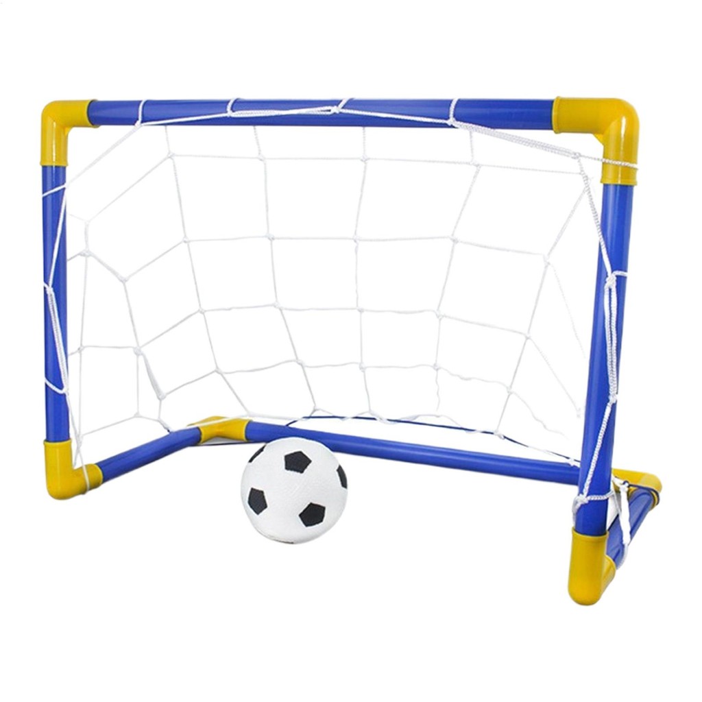 Kids Indoor Football Play Kit Portable Soccer Goal Set Outdoor Practice Soccer Net  Soccer Training 