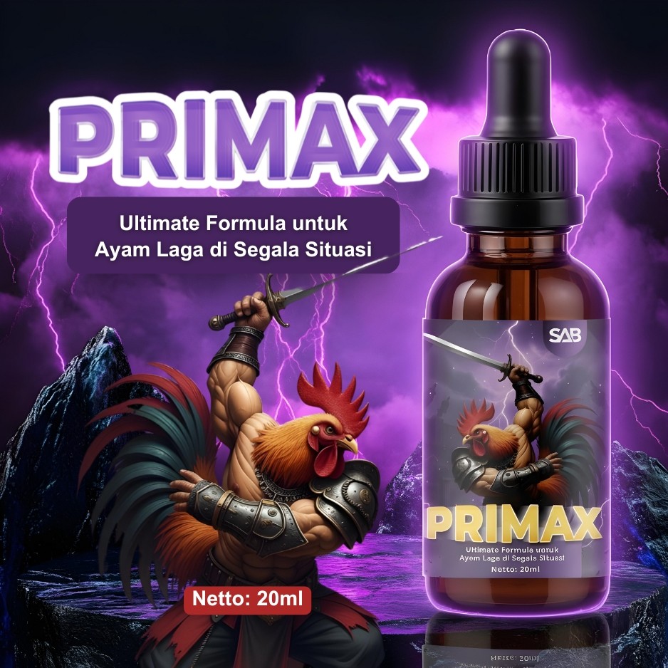 PRIMAX 20ML - Ayam Petarung Power Booster - Suplement Harian Ayam - Booster Ayam