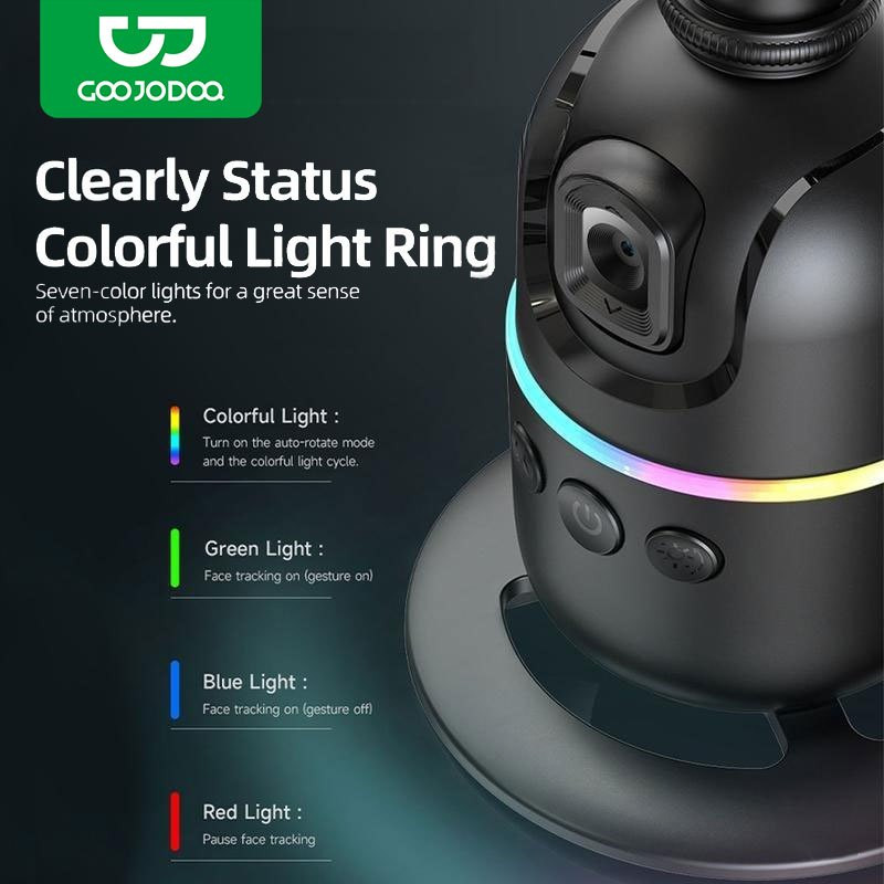 GOOJODOQ Auto Face Tracking Gimbal Handphone Stabilizer 360° - Garansi Resmi