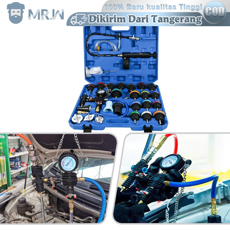 Radiator Cup Pressure Tester 28pcs/Set Universal Radiator Pressure Gauge Pressure Tester Vakum