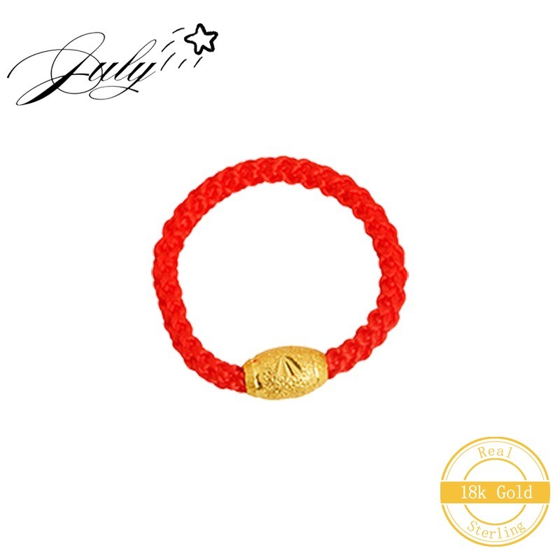 Cincin Tali Merah Manik Emas Bunga Mobil Tradisional Berlapis Emas Serbaguna