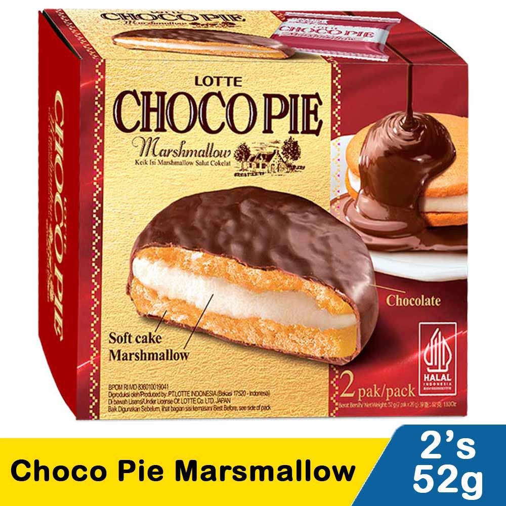 LOTTE CHOCO PIE MARSMALLOW (2'S)  52g