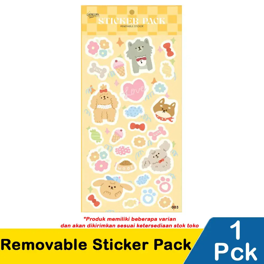 Capricorn Removeable Sticker Pack Assorted