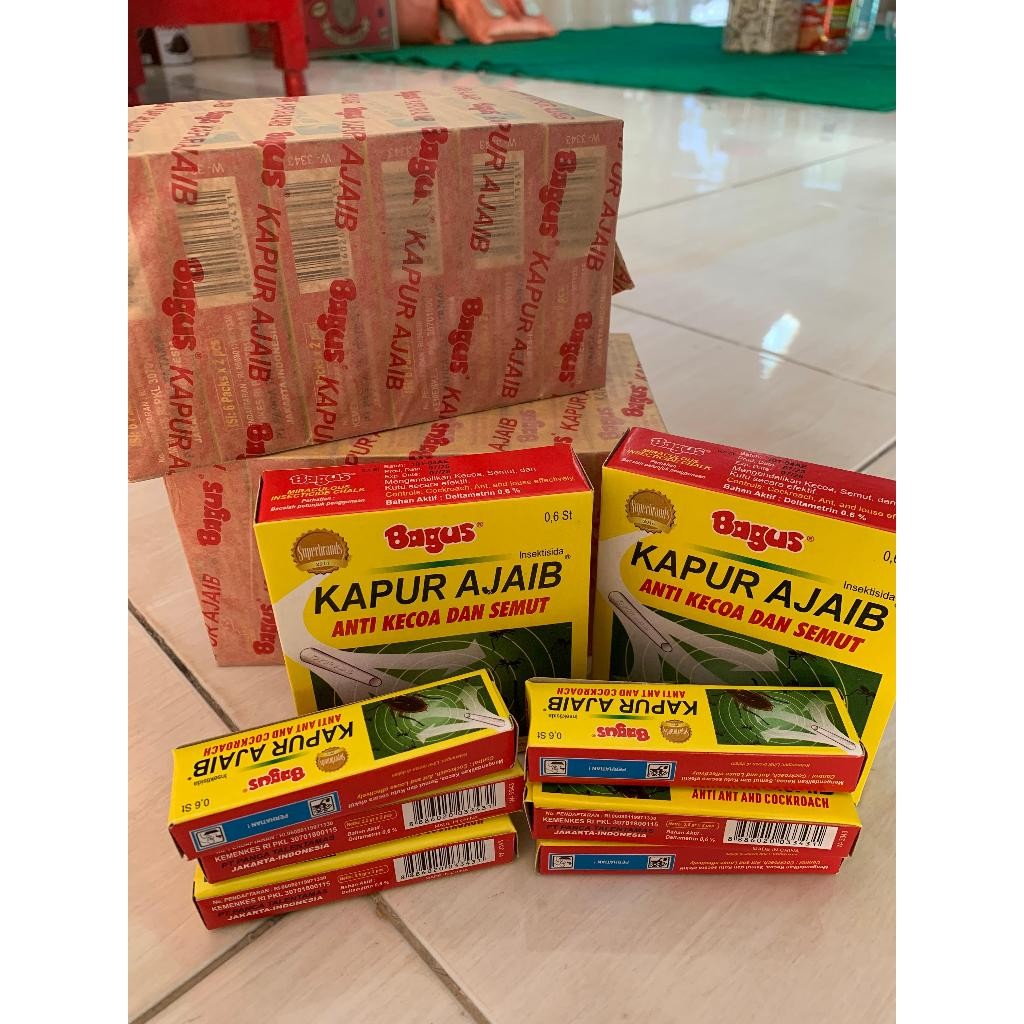 Bagus Kapur Ajaib 1 Kotak/ 12 Pcs / Kapur Bagus / Kapur Ajaib Anti Kecoa Semut PROMO /