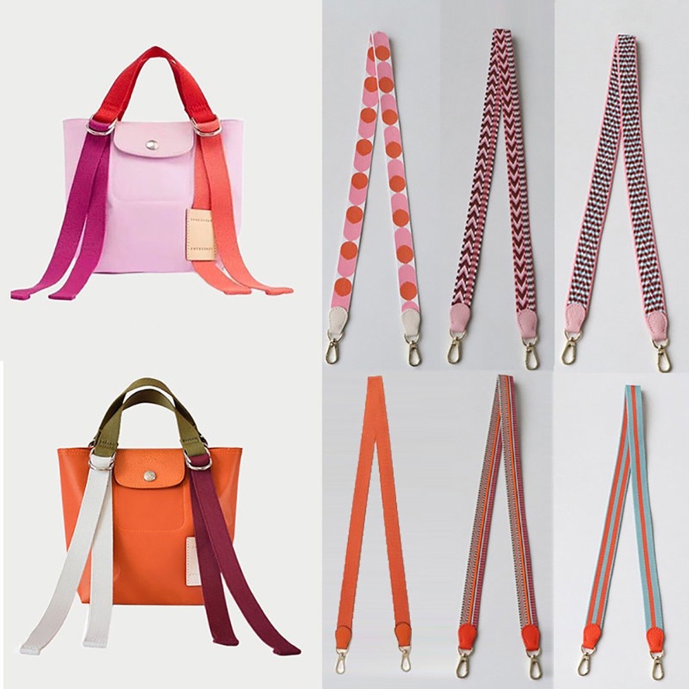 New Long*champ lc DIY Cross-body Canvas Shoulder Bag Strap Punch-free Mini Dumpling Handbag Replacem