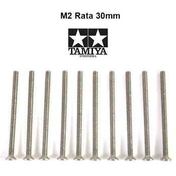 BAUT RATA 30MM SCREW M2 / BAUT GEPENG BAUT PIPIH