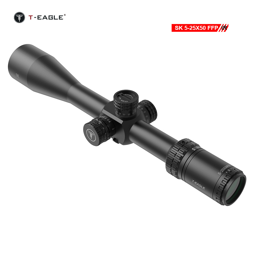 T-eagle Optic SK5-25X50 FFP IR Tactical Riflescope Spotting Rifle Scope Hunting Collimator Airsoft A