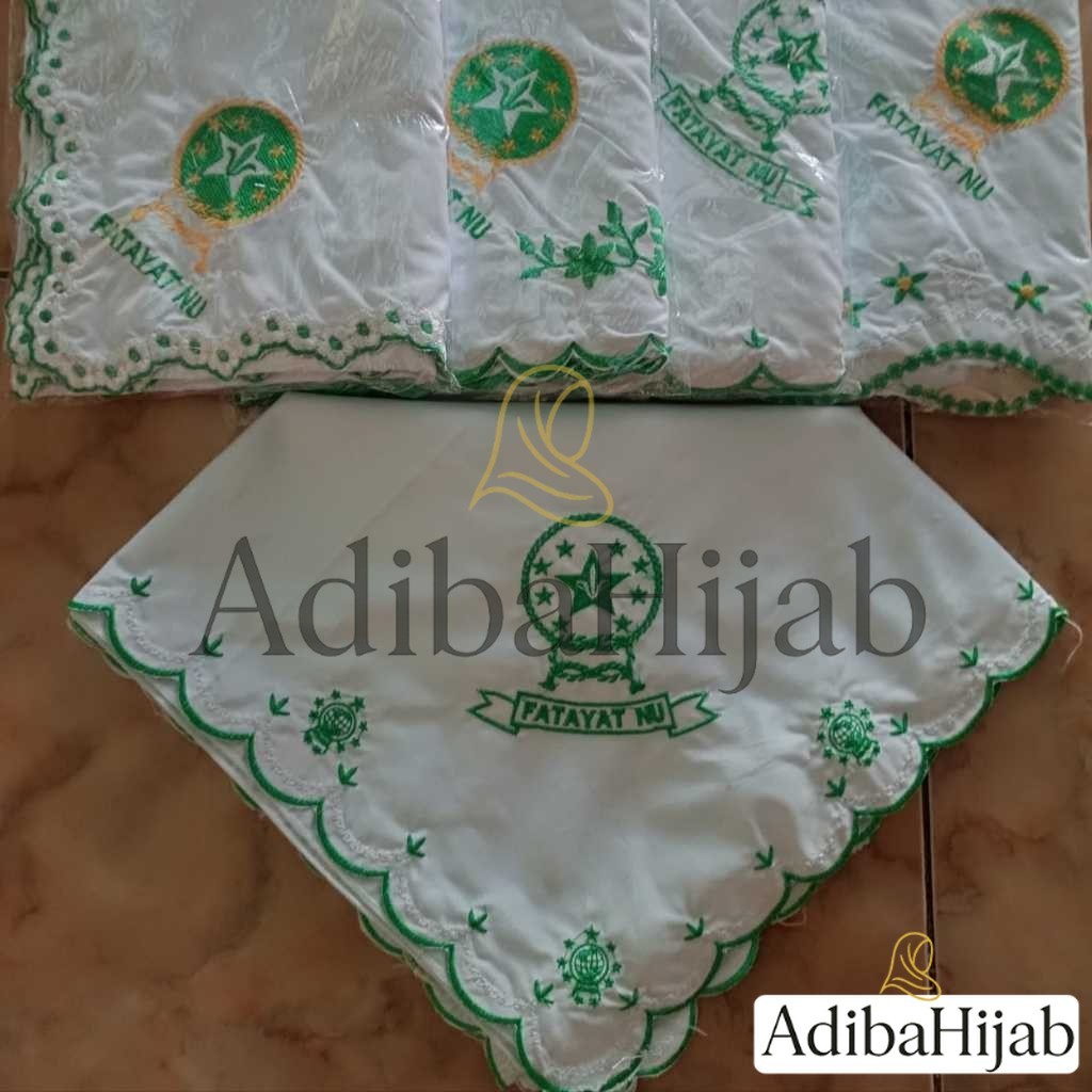 Jilbab Fatayat Bordir Segi 4 / Kerudung Fatayat NU Terlaris / Jilbab Muslimat / Hijab NU