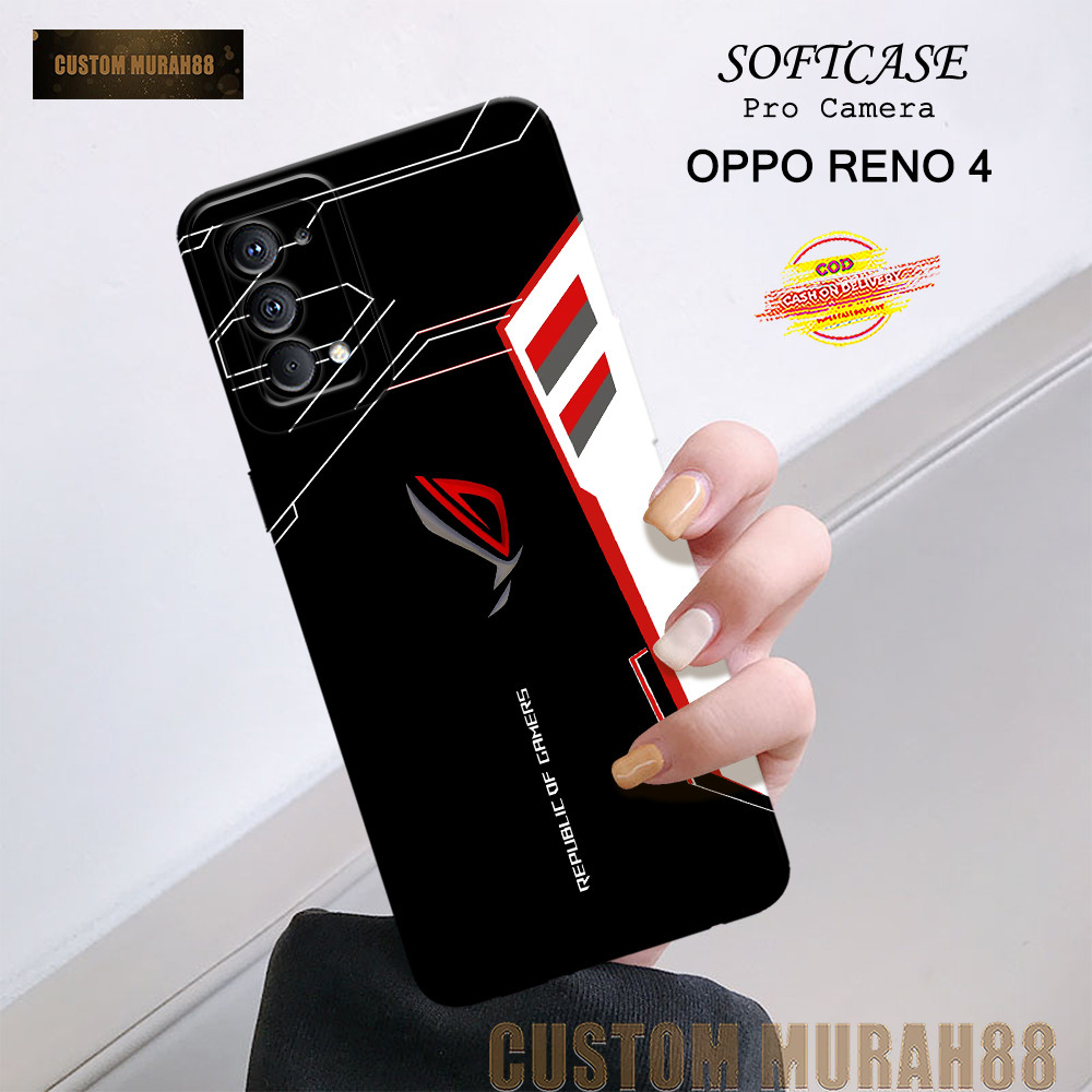 Case Oppo Reno 4 Terbaru - Fashion Case GAMING - Casing Hp Oppo Reno 4 - Softcase Pro Camera Oppo Re