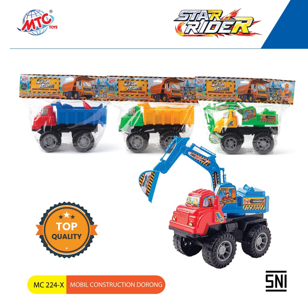 Mainan Anak Mobil Construction Truck Dorong Star Rider TMC 224-X