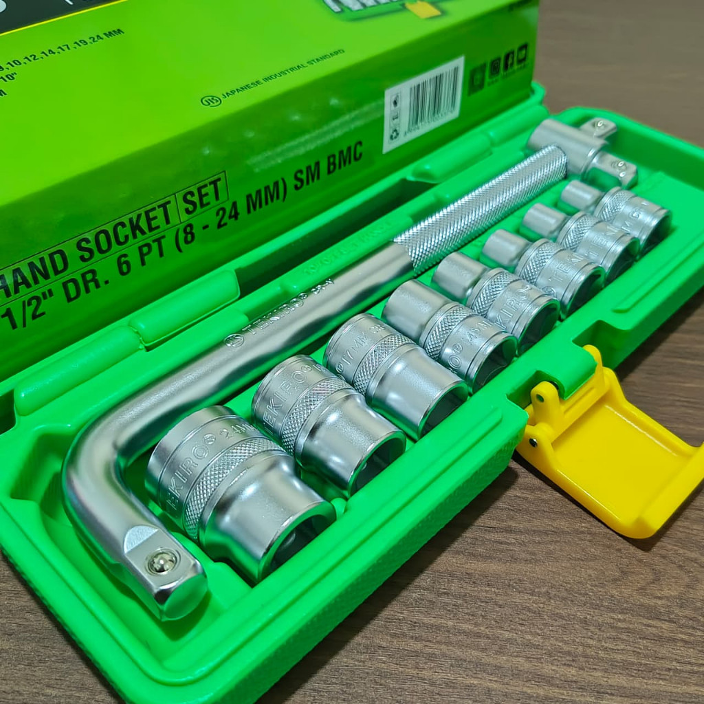 Big Sale Kunci Sok Shock Sock Set 10 Pcs Tekiro 8 - 24 Mm - Kunci Sok Set Lengkap / Kunci Sok Tekiro