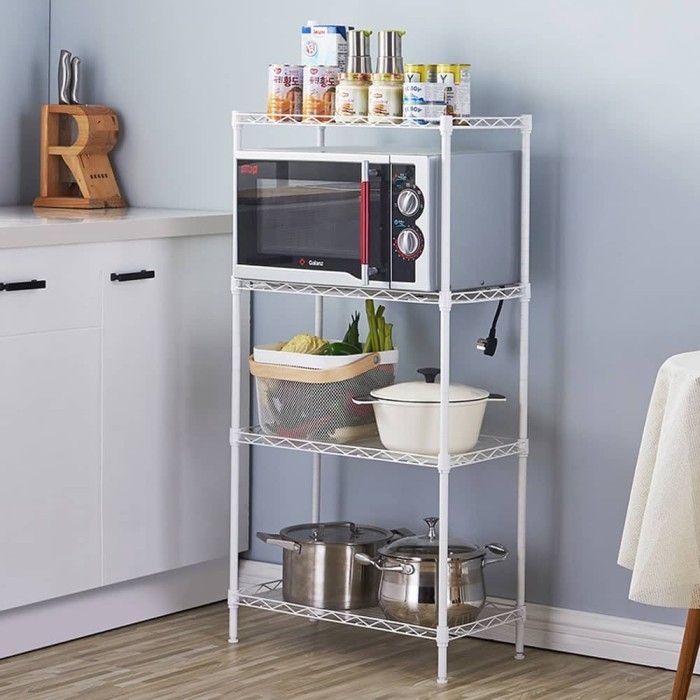 Krisbow Rak Besi 4 Tingkat - Putih