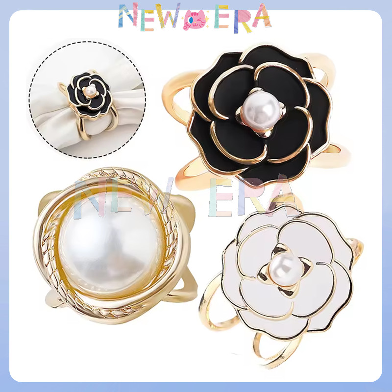 【2PCS】Hijab Cincin Kerudung Bros Jilbab Simple Aksesoris Hijab （Sedang + Besar）