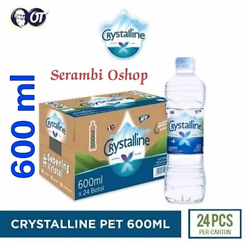 CRYSTALLINE 600 ml 1 DUS ISI 24 (Bisa Kirim Luar Kota)