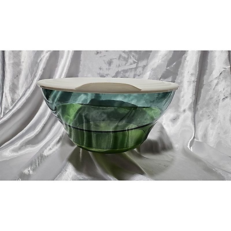 green elegenzia bowl tupperware,4,6 liter tupperware