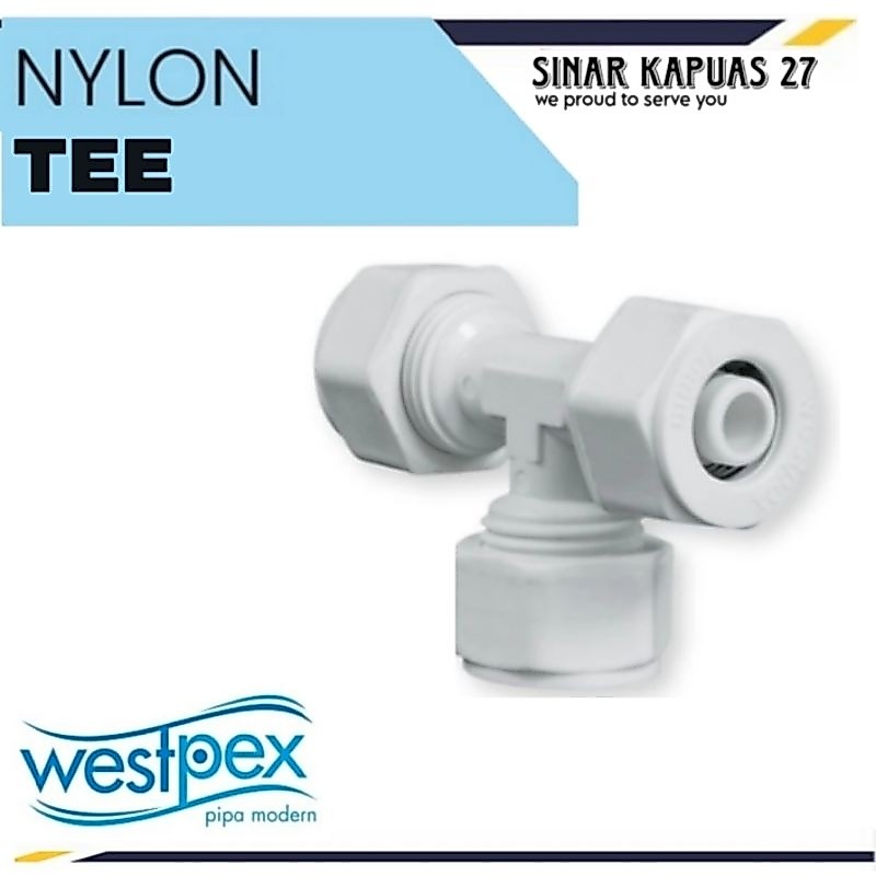 Westpex Fitting Nylon Pipa Pex Pipa Green Tee