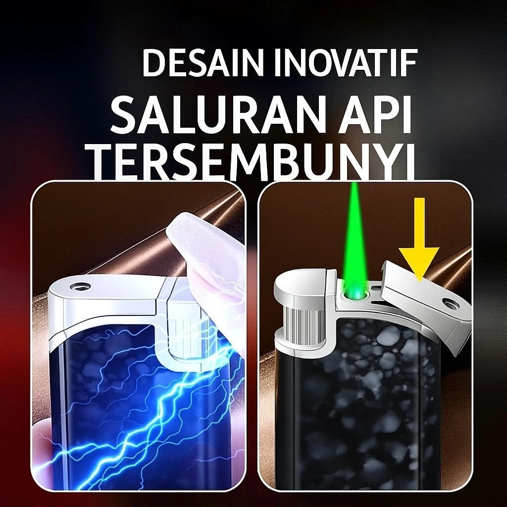 Bisa cod Korek Api Asli Prank Setrum Isi Ulang
