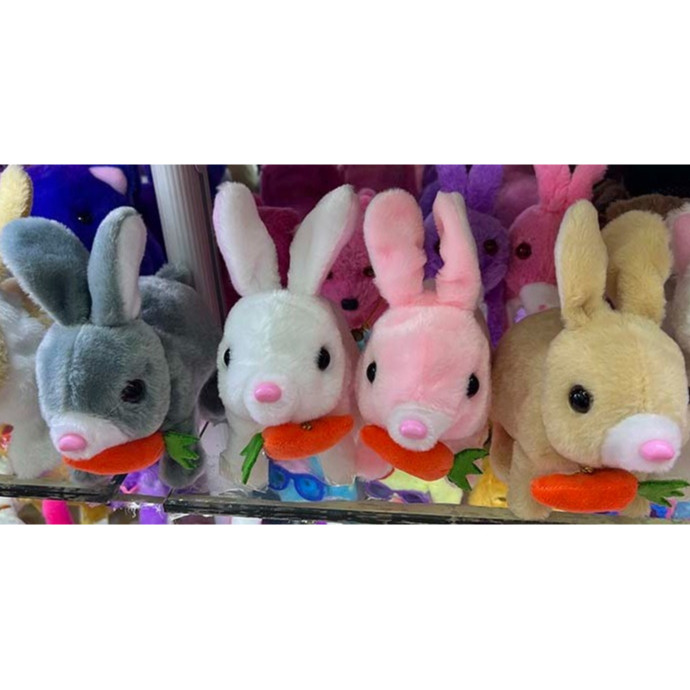 Boneka kelinci bulu bisa jalan Mainan Anak Boneka kelinci Lucu Berjalan - Mainan Edukasi Kelinci Ber