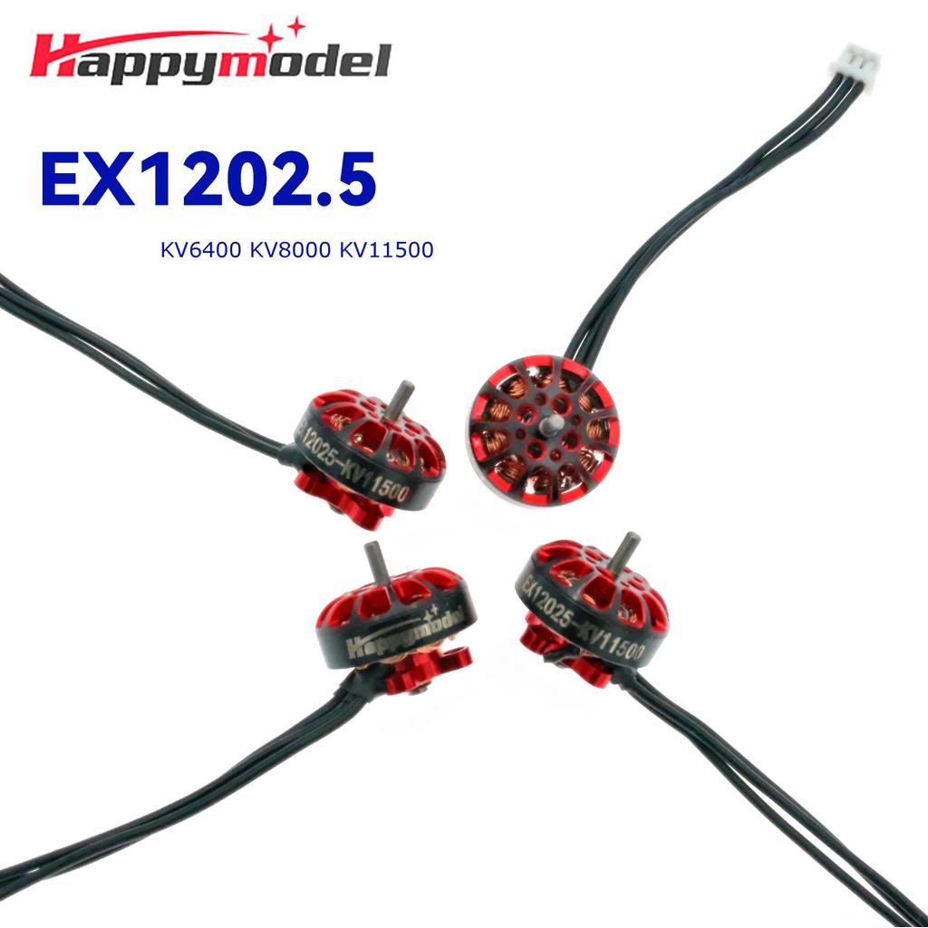 HappyModel 1202.5 6400KV 8000KV 11500KV 2-3S FPV Brushless Motor CW CCW For RC FPV 2.5in 3in Freesty