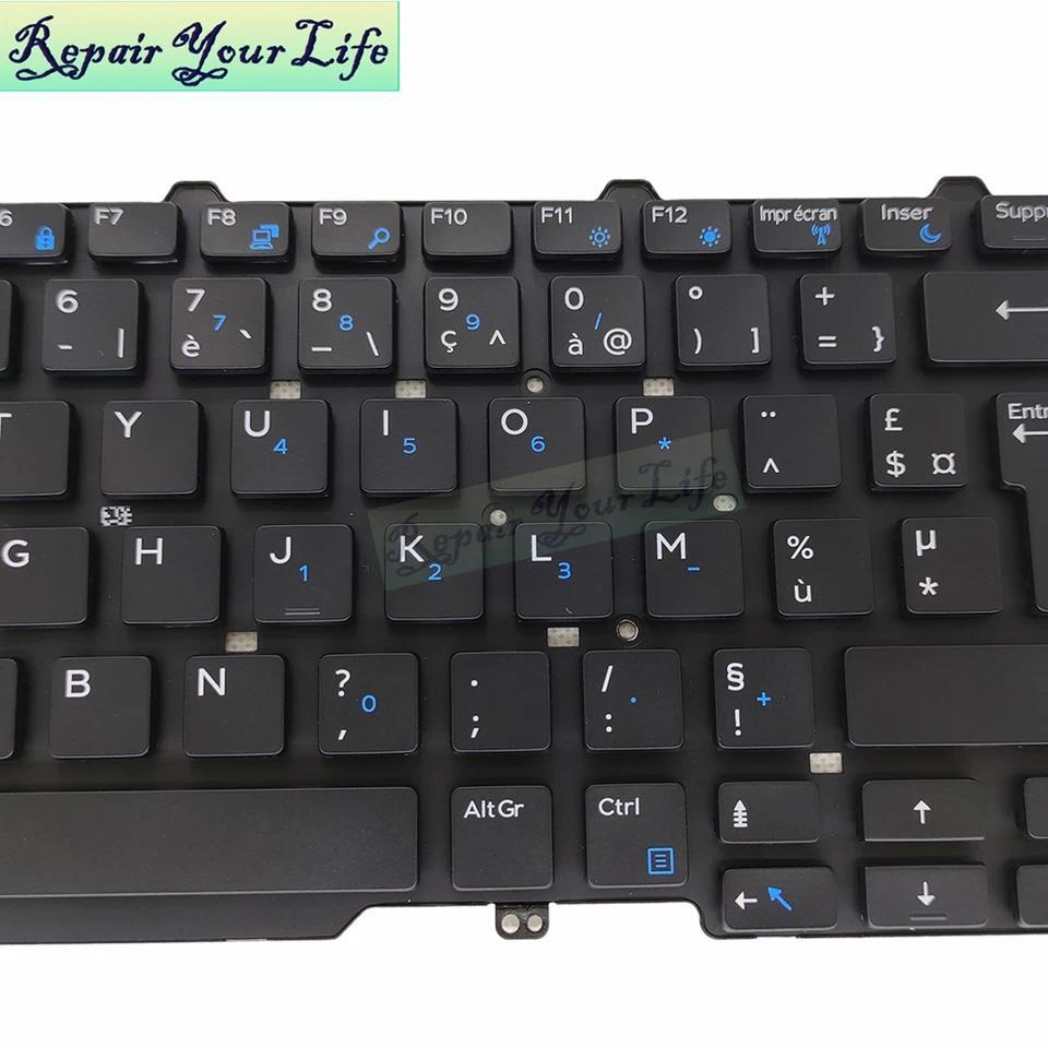 FTTYH French AZERTY Keyboard for Dell Latitude 14 E5450 E5470 5480 5490 E5490 Single Point 0FTTYH PK