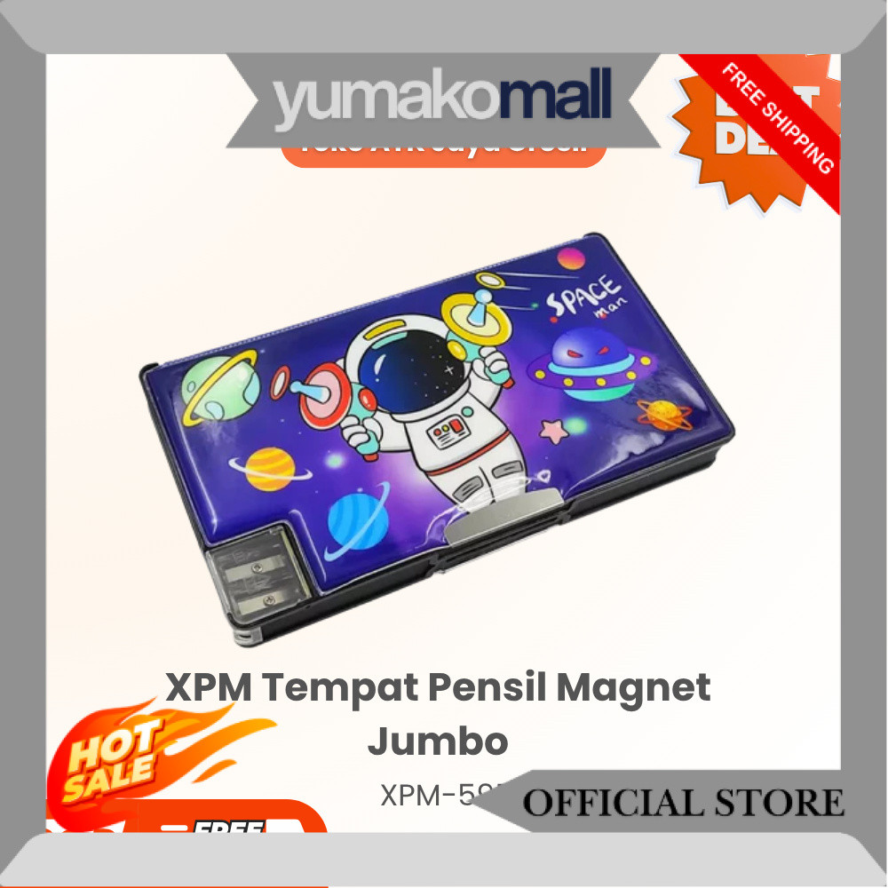 XPM Pensil Case XPM-595 Jumbo / Tempat Pensil Magnet IJG