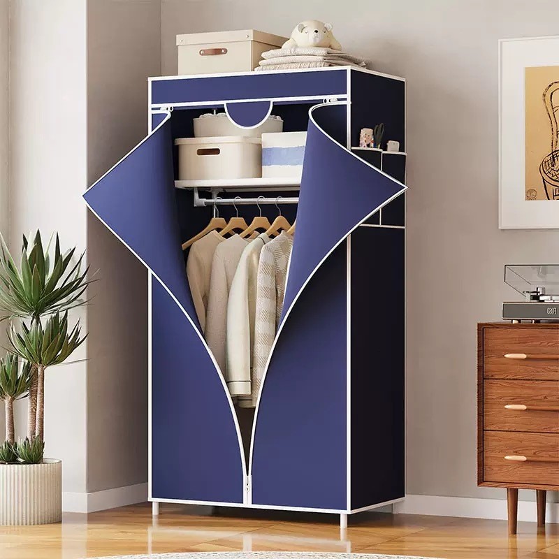 Lemari Baju Portable Hemat Ruang Kain Tebal Lemari Pakaian Murah Cocok Kamar Kos Apartemen Kecil Ant