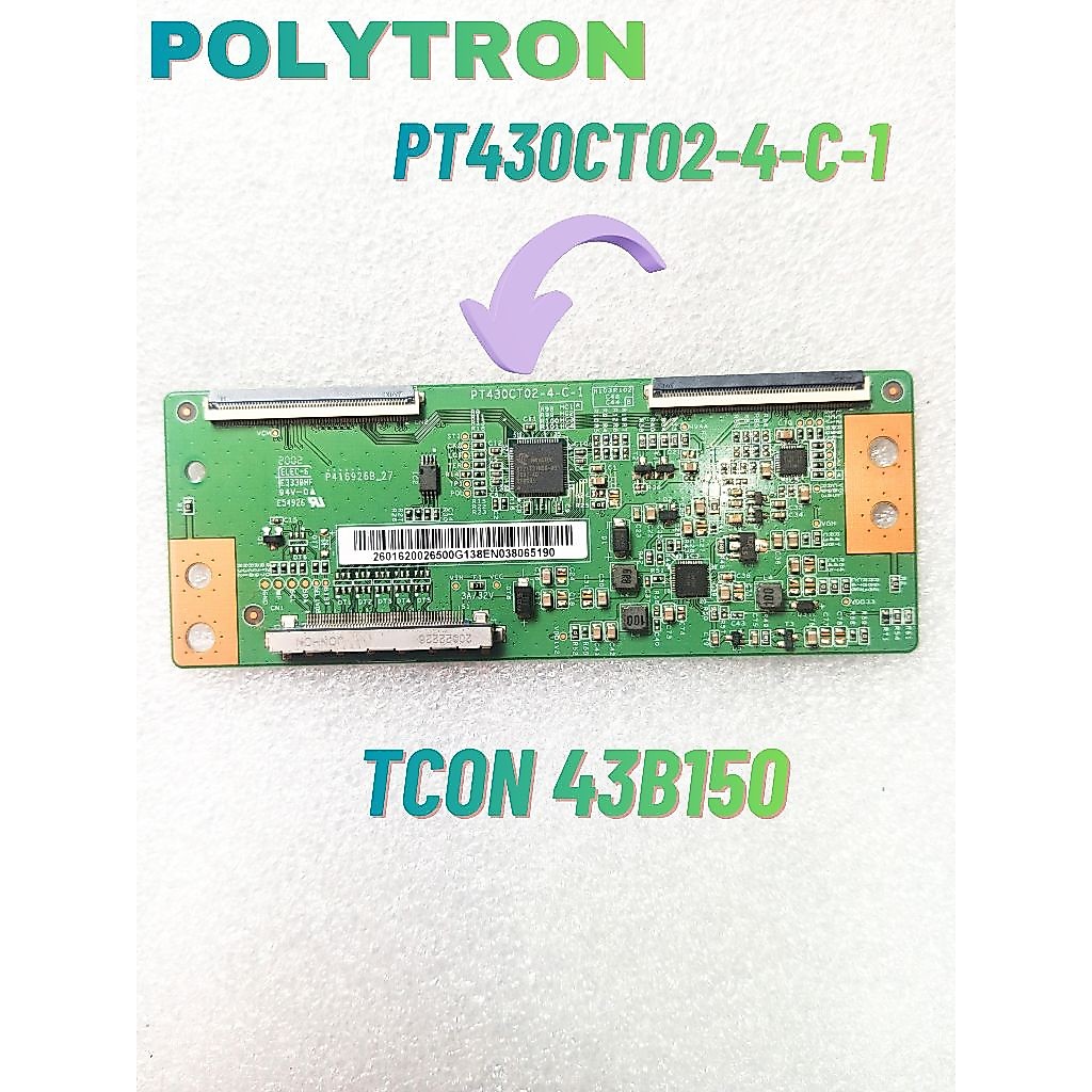TCON TV POLYTRON PLD43B150/SERI TCON PT430CT02-4-C-1