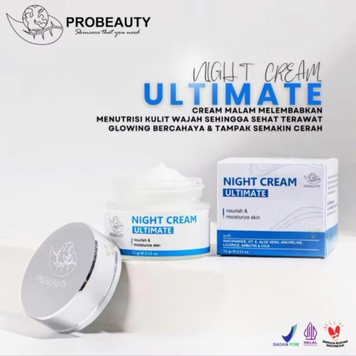 Probeauty Night Cream Ultimate (Krim Malam Flek dan melasma)