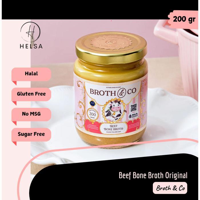 BROTH & CO | BEEF BONE BROTH | CHICKEN BONE BROTH | NATURAL NO PRESERVATIVES - Beef Ori