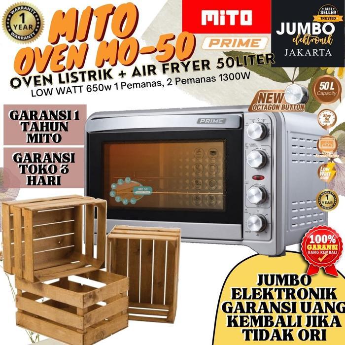 PACKING KAYU Mito Oven Air Fryer Low Watt Prime Mo50 Mo 50 Liter Mito