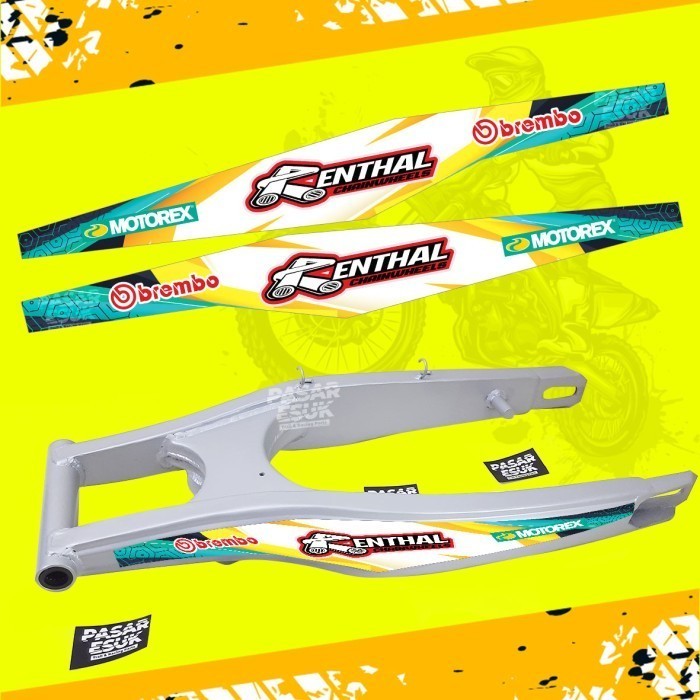 Stiker Sticker Decal Swing Arm KTM Lislas Trail Supermoto Universal Variasi Warna kiri kanan KLX CRF