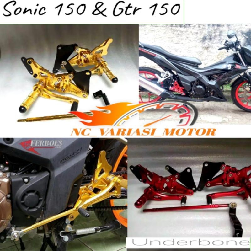 Underbone Sonic 150r & Gtr 150r Model M-SATO + Breket PNP