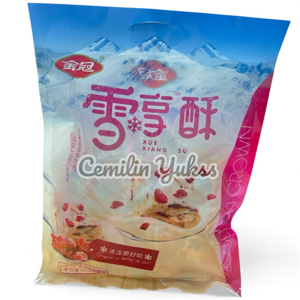 Jin Guan Xue Xiang Su 388g Nougat Cranberry Jin Guan Snow Flake Cranberry Nougat Cranberry     Berku