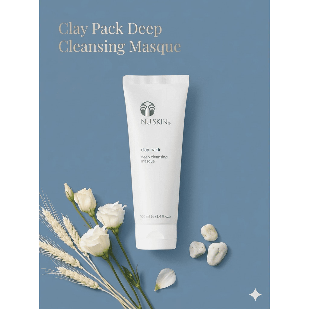 [ New Promo ] Clay Pack Nu Skin 100ml – Deep Cleansing Masque Masker Wajah ORIGINAL 100%